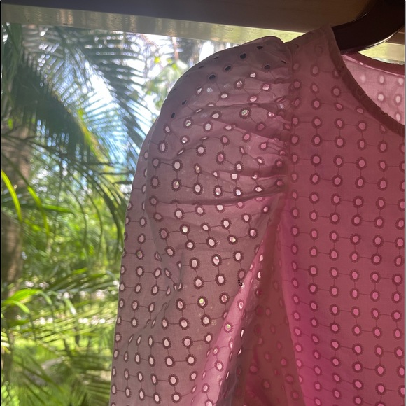 Women’s a new day pink eyelet top - Picture 3 of 5